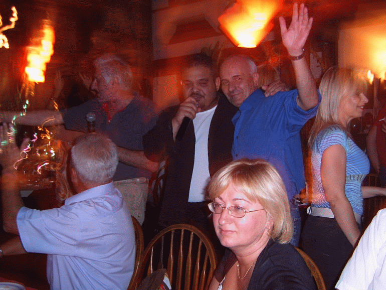 Welcome Cocktail - Vuk Tavern, together with the folk-singer and colleagues